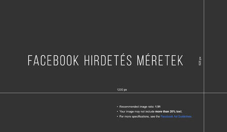 Facebook hirdetés méretek